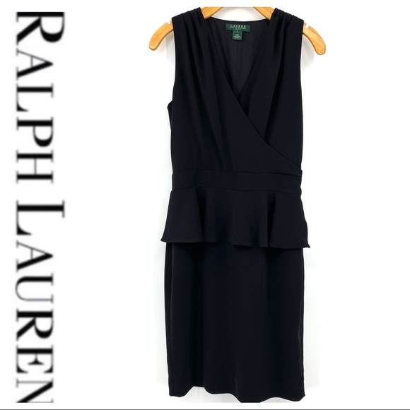 Ralph Lauren Dresses & Skirts - 💕SALE💕Ralph Lauren Black Peplum Sleeveless Dress